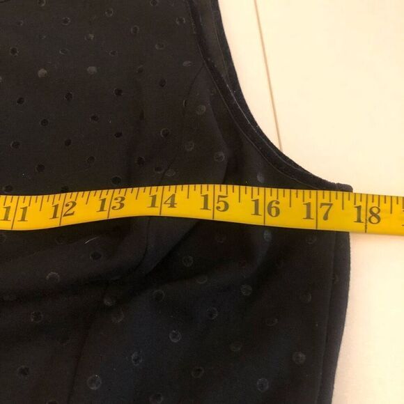 Talbots Classic Ponte Knit with Velvet Polka Dots Fit and Flare Dress Size 10 - Picture 8 of 12